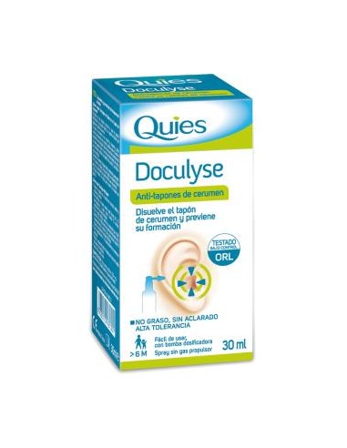 DOCULYSES spray tapones cera 30ml. QUIES