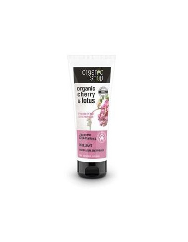 CREMA-BALSAMO MANOS Y UÑAS cereza-loto 75ml. ORGANIC SHOP