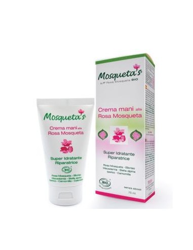 ROSA MOSQUETA crema de manos super hidratante 75ml MOSQUETAS