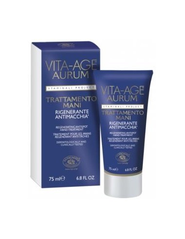 VITA-AGE AURUM crema de manos antimanchas 75ml. BOTTEGA DI LUNGAVITA