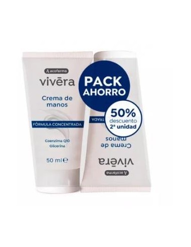 VIVERA PACK DUPLO crema manos concentrado 2u 50ml