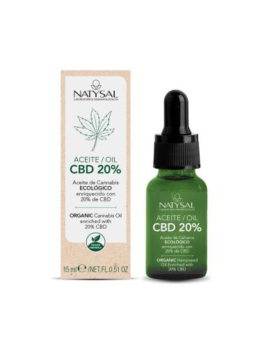 ACEITE DE CANNABIS 20% CBD 15ml. ECO NATYSAL