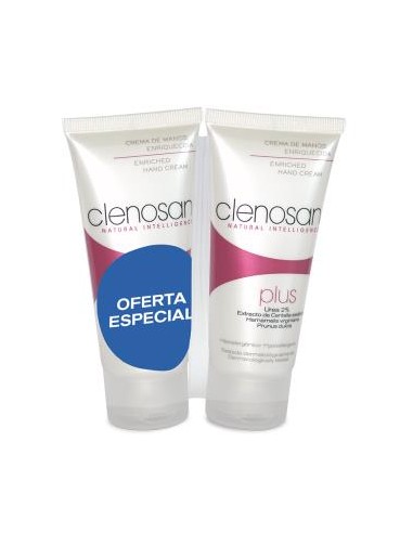 CLENOSAN DUPLO crema manos enriquecida plus 2x50ml