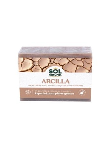 JABON EN PASTILLA de arcilla acne 100gr. SOLNATURAL