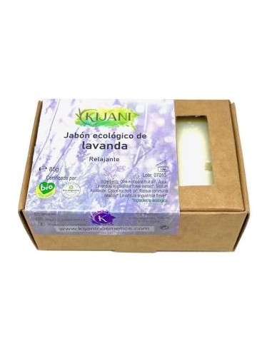 JABON EN PASTILLA de lavanda 80gr. KIJANI