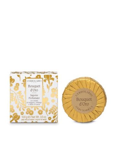 BOUQUET DE ORO jabon perfumado pastilla 100gr. LERBOLARIO