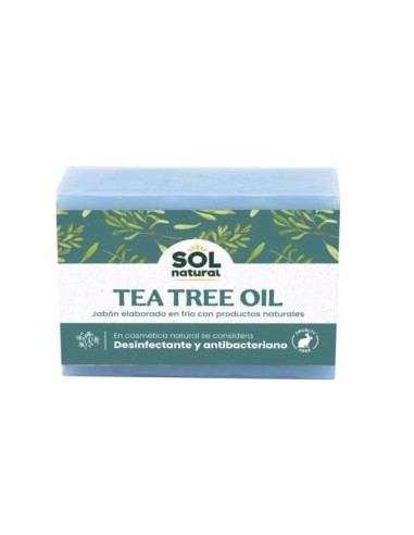 JABON EN PASTILLA de tea tree 100gr. SOLNATURAL