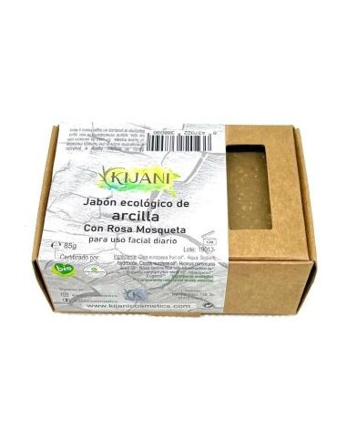 JABON EN PASTILLA de arcilla 80gr. KIJANI