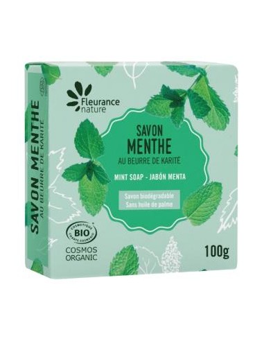 JABON PERFUMADO MENTA pastilla 100gr. FLEURANCE NATURE