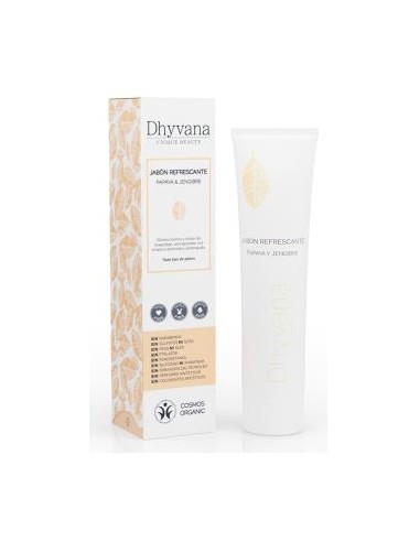 JABON REFRESCANTE papaya y jengibre 100ml. DHYVANA