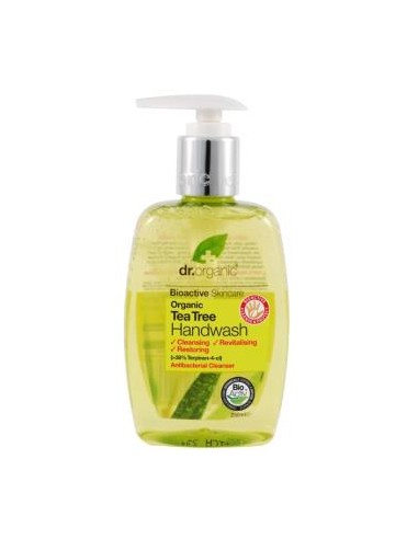 JABON EN GEL PARA MANOS arbol del te 250ml. DR. ORGANIC