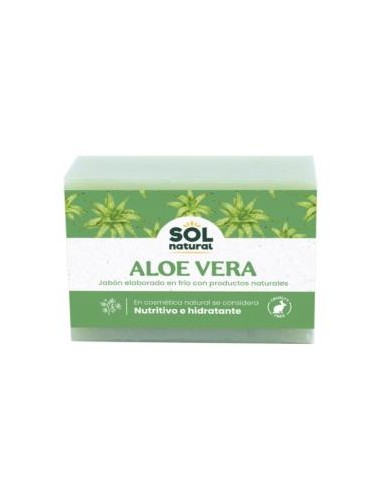 JABON EN PASTILLA de aloe vera 100gr. SOLNATURAL