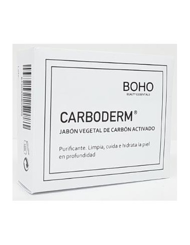 CARBODERM carbon activado jabon pastilla 100gr. BOHO