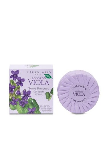 ACCORDO VIOLETA jabon pastilla 100gr. LERBOLARIO