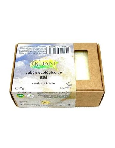 JABON EN PASTILLA de sal 80gr. KIJANI