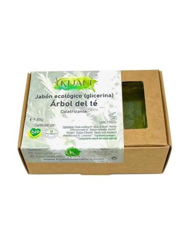 JABON PASTILLA arbol de te 80gr. KIJANI