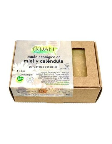 JABON EN PASTILLA de miel 80gr. KIJANI