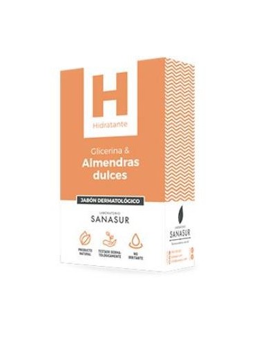 JABON GLICERINA aceite de almendras 100gr. SANASUR