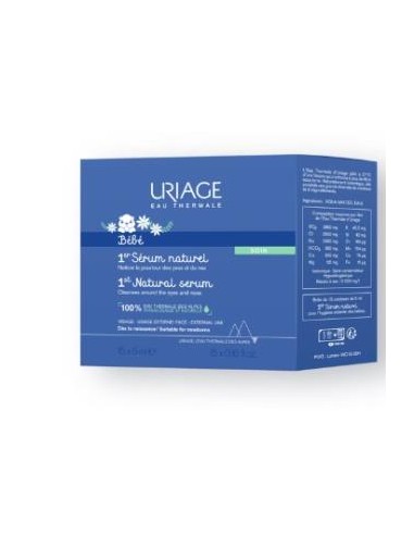 BEBE suero fisiologico 15udsx5ml. URIAGE