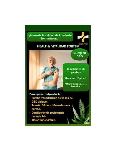 HEALTHY VITALIDAD FORTE parches CBD 12ud. HEALTHY VIDA