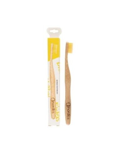 CEPILLO DENTAL BAMBU - amarillo NORDICS ORAL CARE