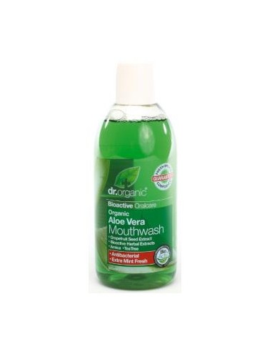 ENJUAGUE BUCAL aloe vera organico 500ml. DR. ORGANIC