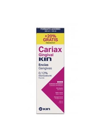 CARIAX GINGIVAL ENCIAS PACK COLUTORIO 500ml +100ml KIN