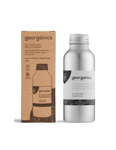 ENJUAGE BUCAL con aceite carbon activado 100ml. GEORGANICS