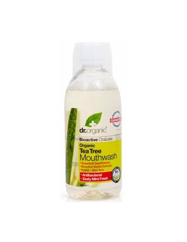 ENJUAGUE BUCAL arbol del te organico 500ml. DR. ORGANIC