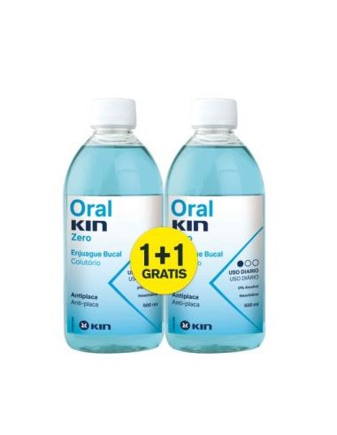 PACK ORALKIN ZERO ENJUAGE 500ml 2x1