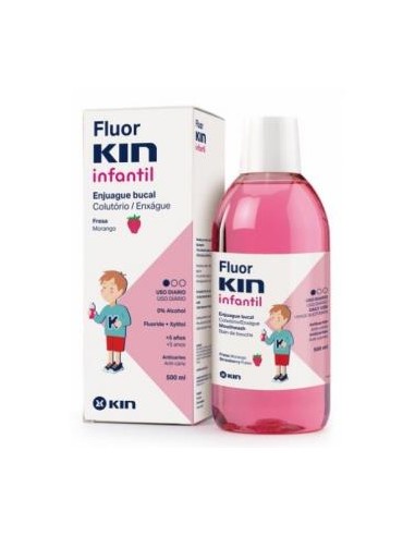 FLUORKIN INFANTIL FRESA ENJUAGE 500ml