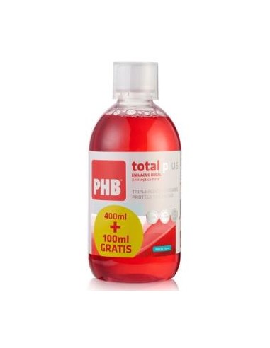 PHB ENJUAGUE BUCAL TOTAL PLUS 400ml+100ml REGALO