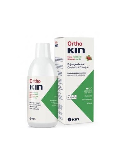 ORTHO KIN FRESA MENTOL ENJUAGUE 500ml