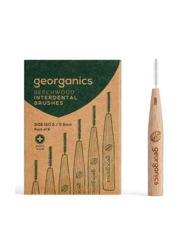 CEPILLO INTERDENTAL madera de haya 2 GEORGANICS