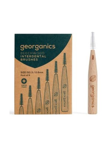 CEPILLO INTERDENTAL madera de haya 3 GEORGANICS