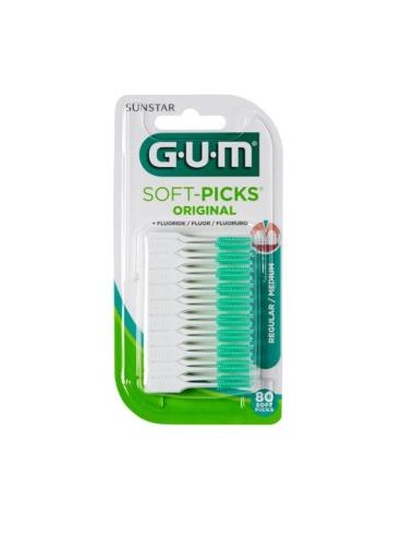 CEPILLO INTERDENTAL SOFT PICKS regular 80un verde GUM