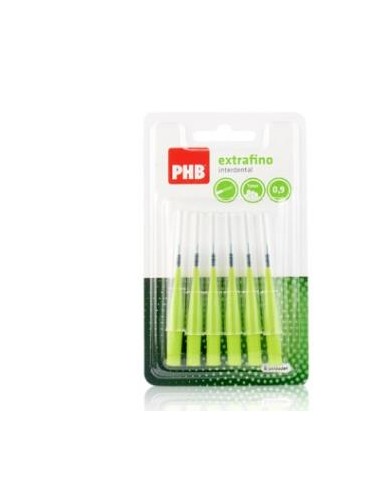 PHB CEPILLO INTERDENTAL EXTRAFINO 0,9 VERDE 6ud