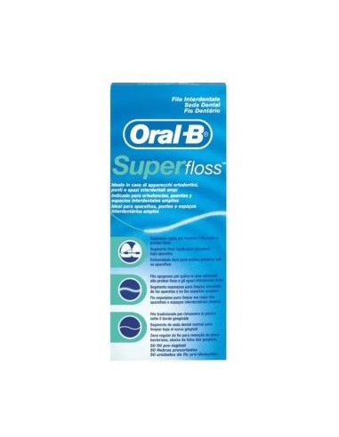 SUPER FLOSS seda dental 50mtrs. ORAL-B