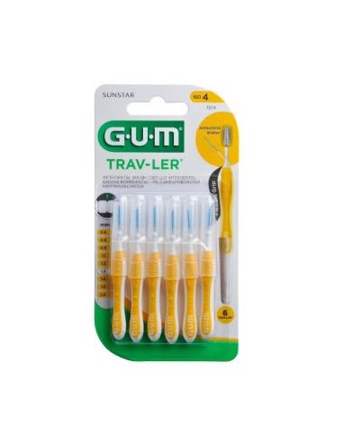 CEPILLO INTERDENTAL TRAV-LER 1,3mm 3un amarillo GUM