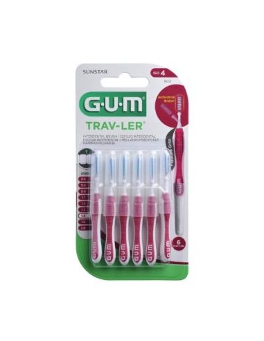 CEPILLO INTERDENTAL TRAV-LER 1612 1,4mm 6un rosa GUM