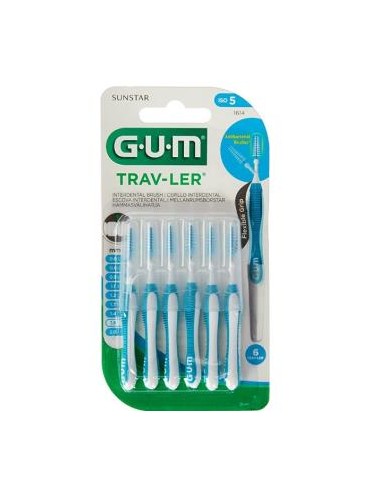 CEPILLO INTERDENTAL TRAV-LER 1614 1,6mm 6un azul GUM