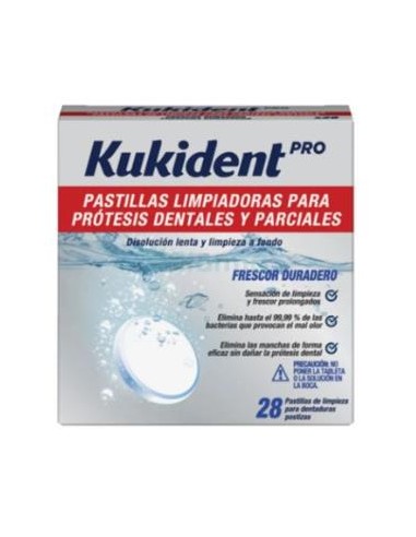 KUKIDENT PRO pastillas limpiadoras 28comp.