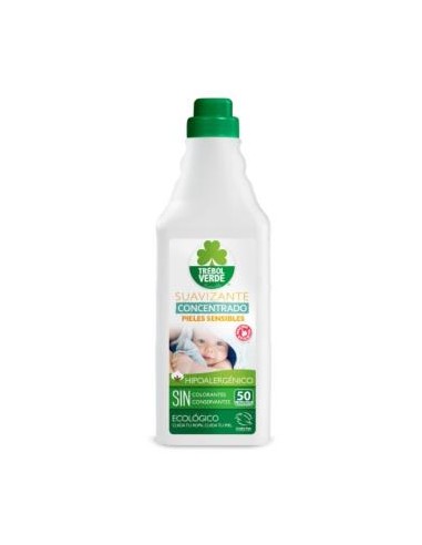 SUAVIZANTE LIQUIDO piel sensible 1l ECO TREBOL VERDE