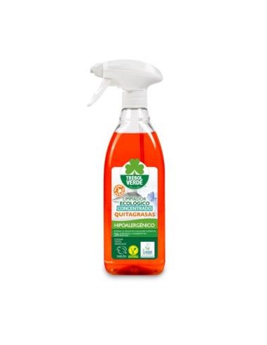 LIMPIADOR QUITAGRASAS spray 750ml. ECO TREBOL VERDE