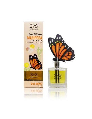 AMBIENTADOR SYS DIFUSOR mariposa 90ml. WILD ANIMAL