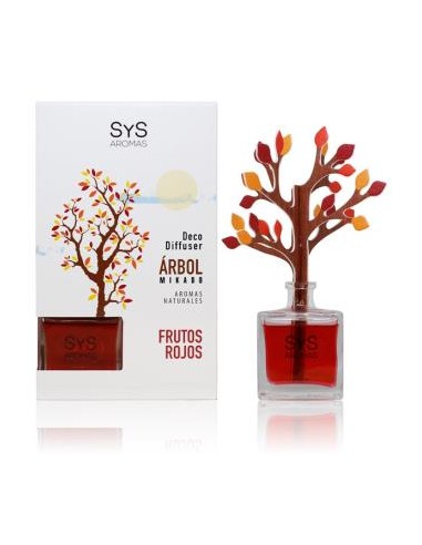 AMBIENTADOR SYS DIFUSOR ARBOL frutos rojos 90ml.