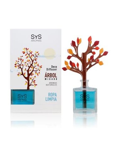 AMBIENTADOR SYS DIFUSOR ARBOL ropa limpia 90ml.