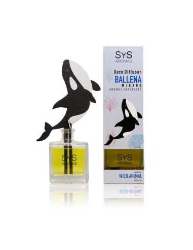 AMBIENTADOR SYS DIFUSOR ballena 90ml. WILD ANIMAL