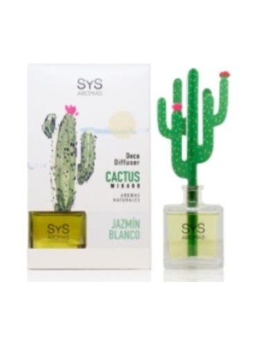 AMBIENTADOR SYS DIFUSOR CACTUS jazmin blanco 90m****