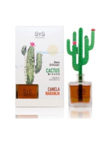 AMBIENTADOR SYS DIFUSOR CACTUS canela-naranja 90ml